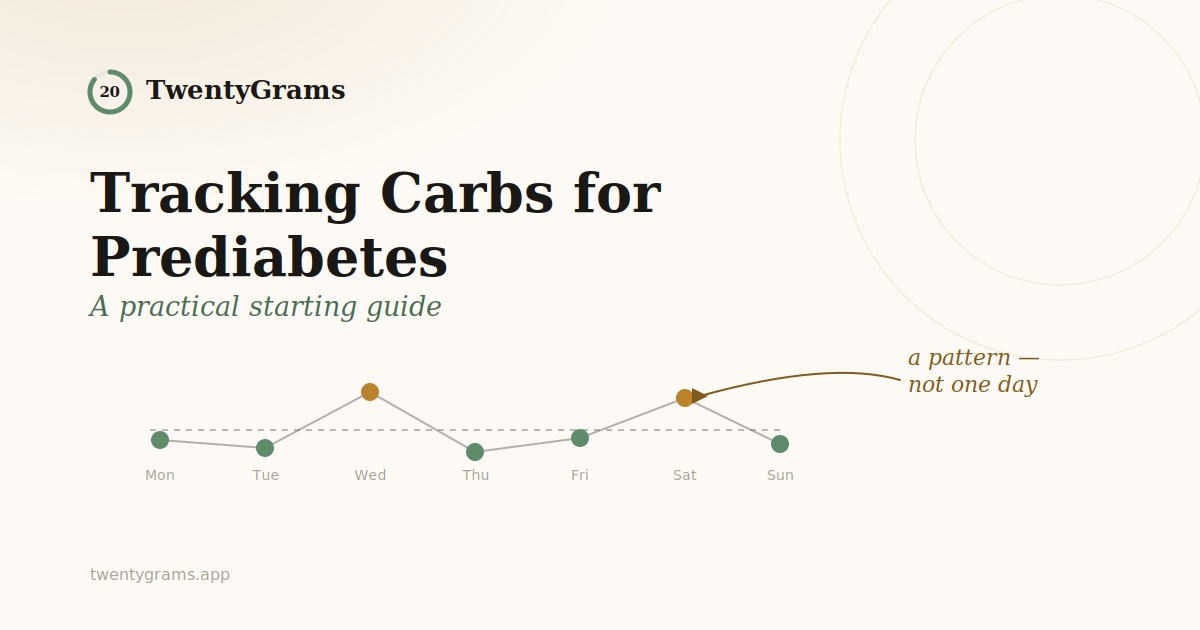 Tracking Carbs for Prediabetes: A Practical Starting Guide